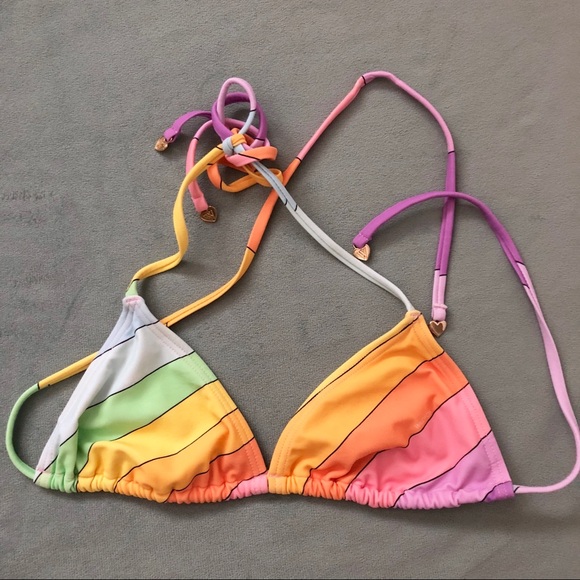 rainbow bathing suit top